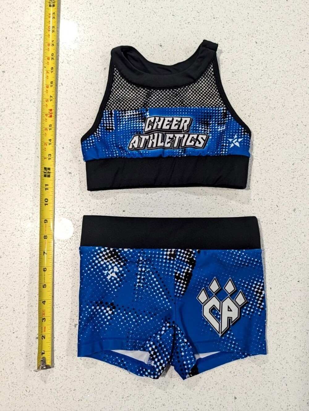 Real REBEL CA Cheer CALI ATHLETICS ALLSTAR Uniform YM Cheerleading Set ALL-STAR
